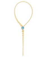 Necklace Nanis Woman Dancing Reverse in Gold Diamante blu 0.66 Ct CS22-584 GG-IN - CS22-584 GG-IN